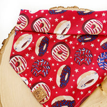 Load image into Gallery viewer, star sprinkled donut dog bandana
