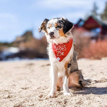 Load image into Gallery viewer, kisses dog bandana
